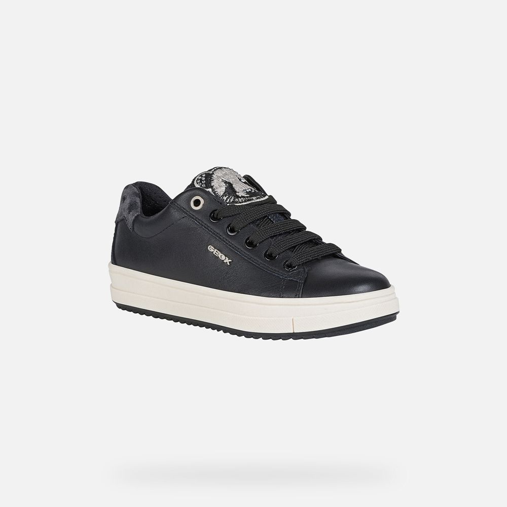 Geox Sneakers Black Rebecca - Geox Girls Shoes - NVXBJC804